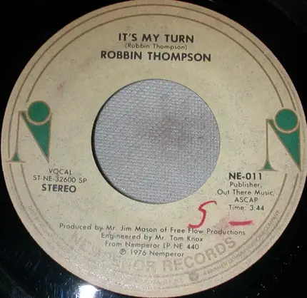Robbin Thompson - It's My Turn
