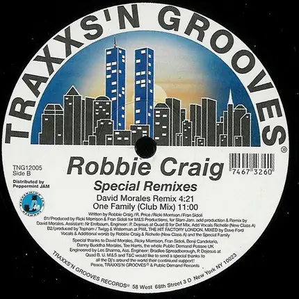 Robbie Craig - Special (Remixes)