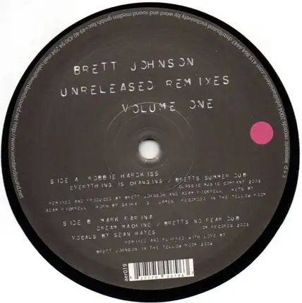Robbie Hardkiss / Mark Farina - Brett Johnson Unreleased Remixes Volume One