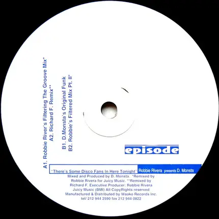 Robbie Rivera & D-Monsta - There Some Disco Fans In Here Tonight