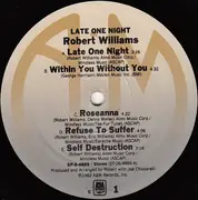 LP - Robert Arthur Williams - Late One Night
