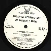 LP - Robert Armbruster & Marvin Miller - The Living Constitution Of The United States - Cover Vatiation