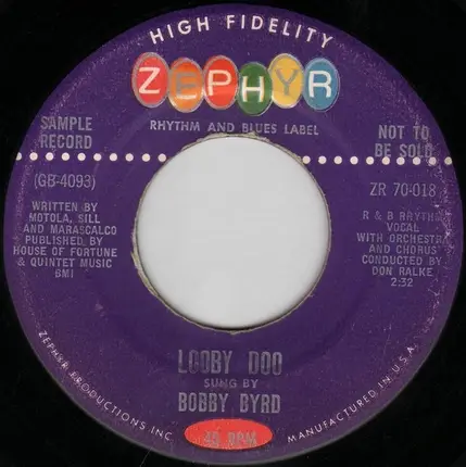 Robert Byrd - If We Should Meet Again / Looby Doo