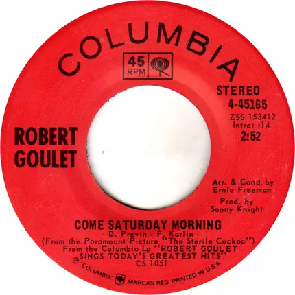 Robert Goulet - My Woman, My Woman, My Wife