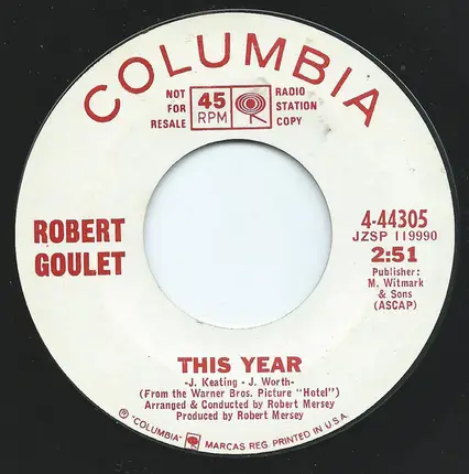 Robert Goulet - Mon Amour...Mon Amour