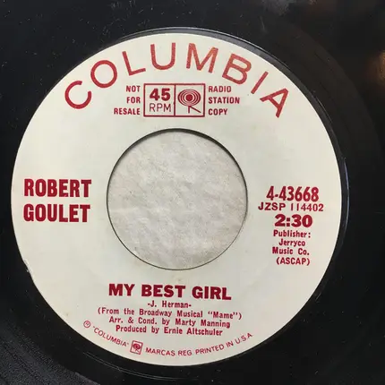 Robert Goulet - Daydreamer / My Best Girl