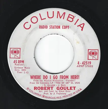 Robert Goulet - What Kind Of Fool Am I? / Where Do I Go From Here?