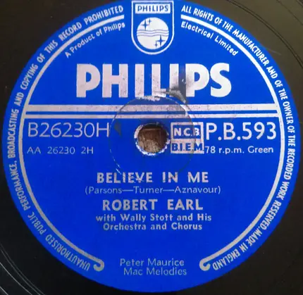Robert Earl - If You Can Dream / Believe In Me