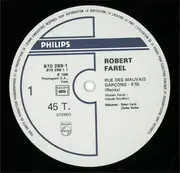 12inch Vinyl Single - Robert Farel - Rue Des Mauvais Garçons