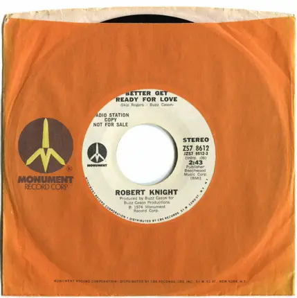 Robert Knight - Better Get Ready For Love
