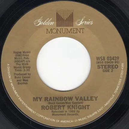 Robert Knight - Everlasting Love / My Rainbow Valley