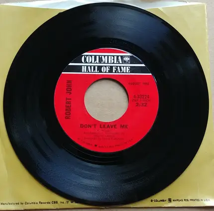 Robert John - If You Don't Want My Love / Don't Leave Me