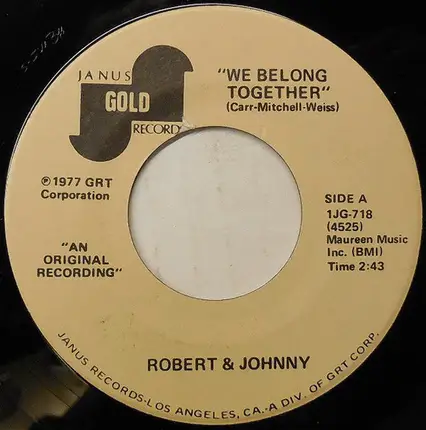 Robert & Johnny - We Belong Together