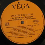 LP - Robert Monédière Et Ses Compagnons - Au Soleil De L'Auvergne