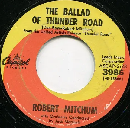 Robert Mitchum - The Ballad Of Thunder Road / My Honey's Lovin' Arms