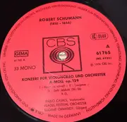 LP - Schumann / Bach / Haydn - Konzert Für Violoncello Und Orchester A-moll, Op. 129 / El Cant Del Ocells / Sant Marti Del Canigó / Aria Aus Der 'Orgel-Pastorale F-dur' / Rezitativ Aus Dem Orgelkonzert Nr. 3 / Adagio Aus Der Klaviersonate Nr. 9 D-dur / N
