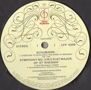 LP - Robert Schumann - Symphony No. 3 'Rhenish'  / Overture To Schiller's 'The Bride Of Messina'