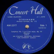 LP - Schumann (Schuricht) - Symphony No. 3 'Rhenish' / Manfred Overture