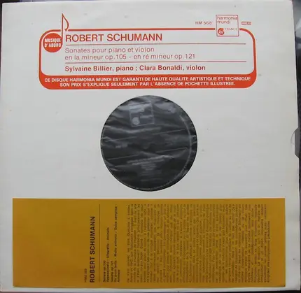 Schumann - Sonates Pour Piano Et Violon En La Mineur Op. 105 - En Ré Mineur Op. 121