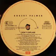 Double LP - Robert Palmer - Don't Explain