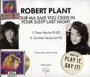 CD Single - Robert Plant - Your Ma Said You Cried In Your Sleep Last Night - Promo