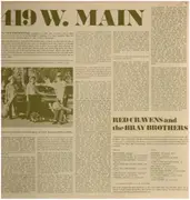 LP - Robert 'Red' Cravens And The Bray Brothers - 419 W.Main