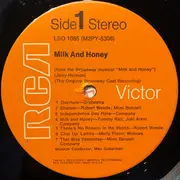 LP - Robert Weede , Mimi Benzell , Molly Picon - Milk And Honey - The Original Broadway Cast Recording