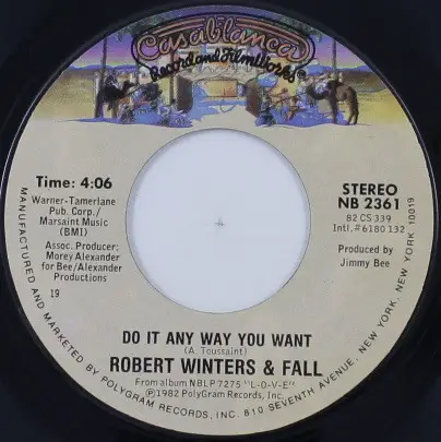 Robert Winters And Fall - Do It Any Way You Want