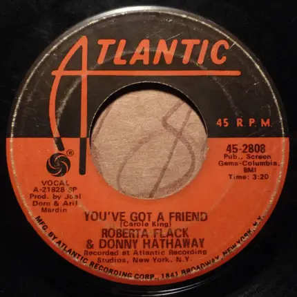 Roberta Flack & Donny Hathaway - You've Got A Friend / Gone Away