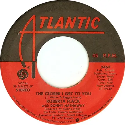Roberta Flack With Donny Hathaway - The Closer I Get To You