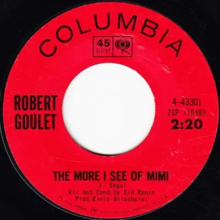 Robert Goulet - Summer Sounds / The More I See Of Mimi
