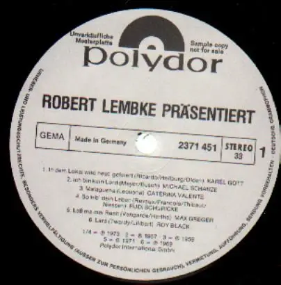 Robert Lembke - Robert Lembke Präsentiert