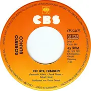 7inch Vinyl Single - Roberto Blanco - Bye Bye, Fräulein