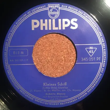 Roberto Blanco - Kleines Schiff / Über's Meer
