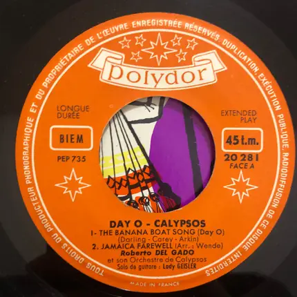 Roberto Delgado & His Orchestra - Day O Calypsos