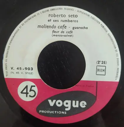 Roberto Seto Et Ses Rumberos - Hit The Road Jack / Moliendo Cafe
