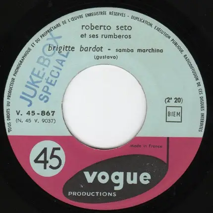Roberto Seto Et Ses Rumberos - Brigitte Bardot