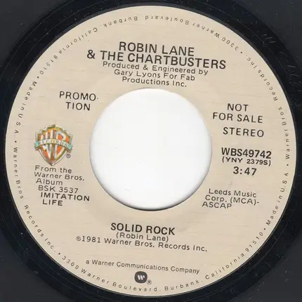 Robin Lane & The Chartbusters - Solid Rock