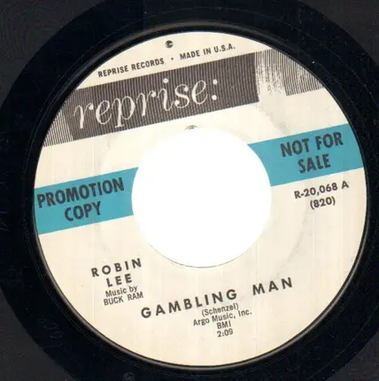 Robin Lee - Gambling Man / An Angel With A Broken Wing