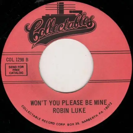 Robin Luke - Susie Darlin / Won't You Please Be Mine