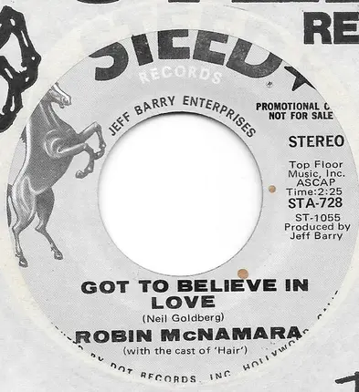 Robin McNamara - Got To Believe In Love