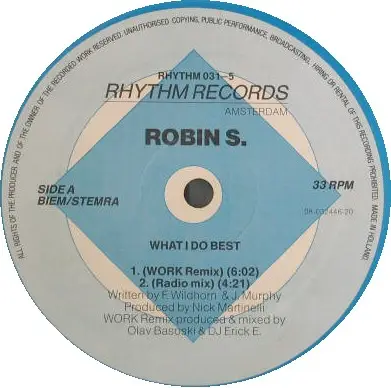 Robin S. - What I Do Best / Show Me Love
