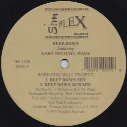 Robinson Wall Project Featuring Gary Michael Wade - Deep Down
