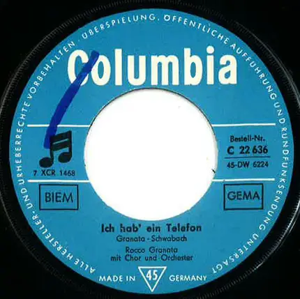 Rocco Granata - Lebewohl Sagapo