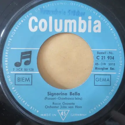 Rocco Granata - Signorina Bella / Na Vota Casci, Na Vota Cano