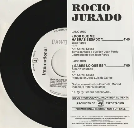 Rocio Jurado - ¿Por Qué Me Habras Besado? / ¿Sabes Lo Qué Es?