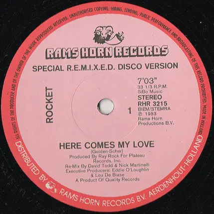 Rocket - Here Comes My Love (Special R.E.M.I.X.E.D. Disco Version)