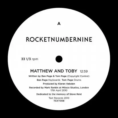 Rocketnumbernine - Matthew And Toby / Four Tet Rmx