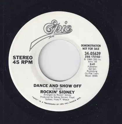 Rockin' Sidney - Dance And Show Off