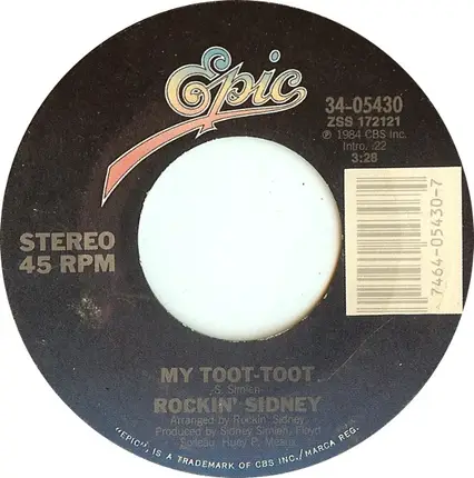 Rockin' Sidney - My Toot Toot / Jalapeno Lena